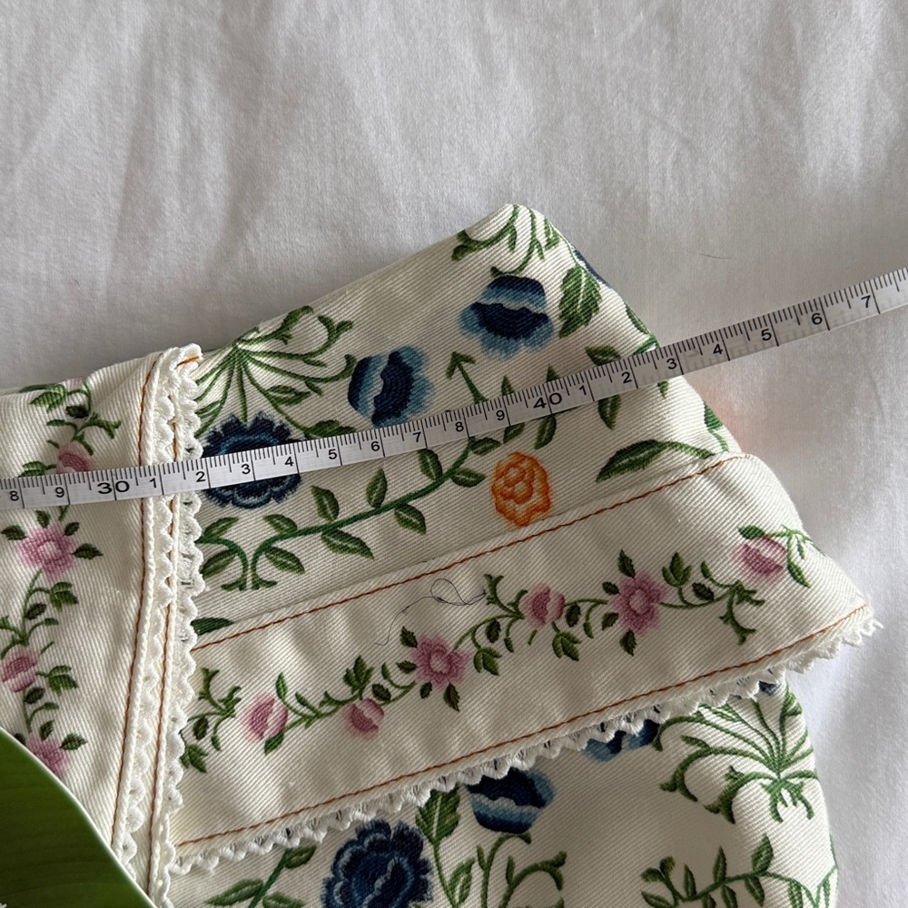 NEW Farm Rio Off-White Folk Floral Mini Wrap Skirt - Picture 12 of 12